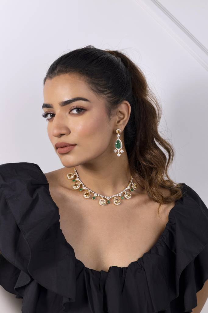 Amaya Citrine Necklace : RU-NW-04