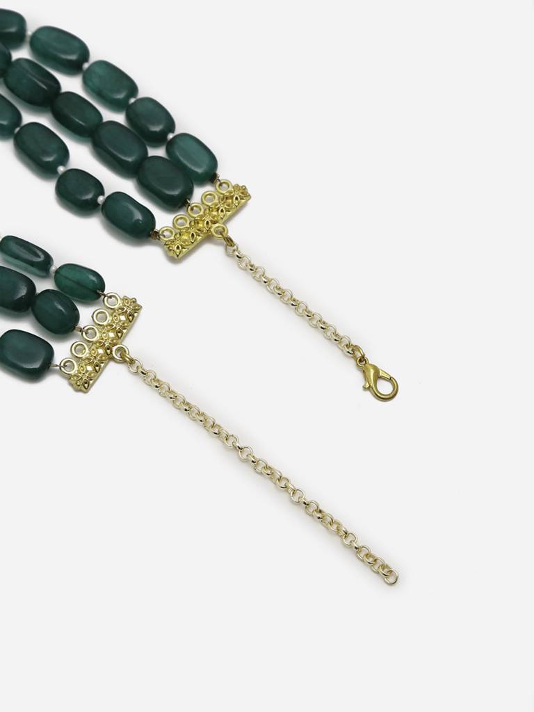 Green Layered Choker : RUBYM150