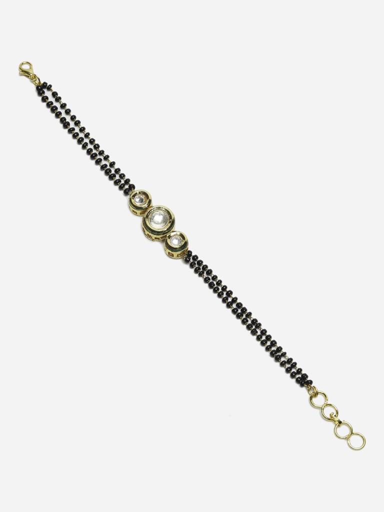 Kundan Bracelet Mangalsutra : RUBYM159