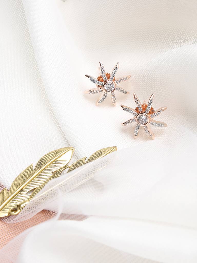 Star Diamond Earrings : RUBYM17