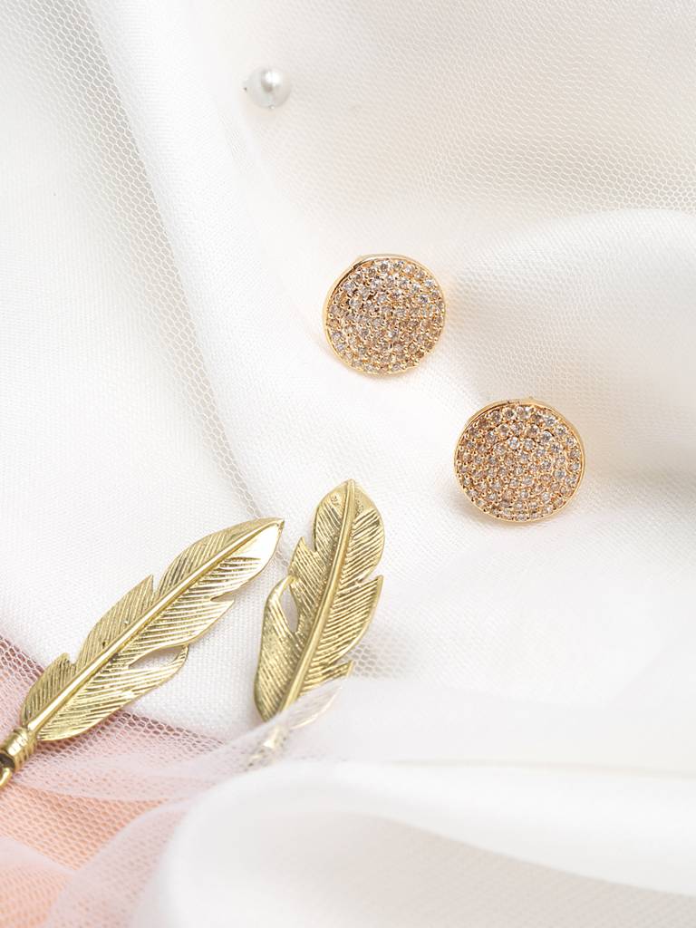 Rose Gold Studs : RUBYM25