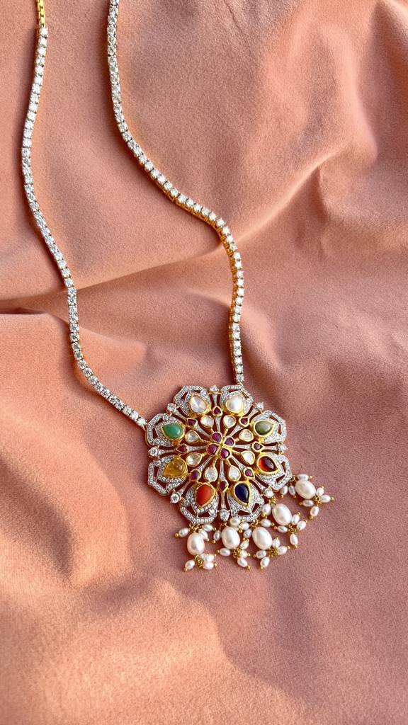 Nitya Navratna Necklace : RU_NW_17