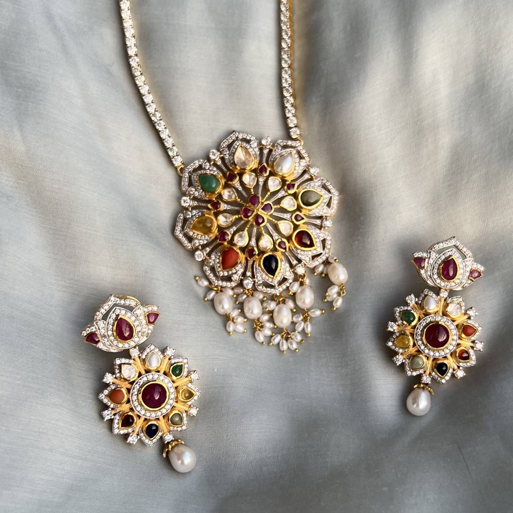 Nitya Navratna Necklace : RU_NW_17