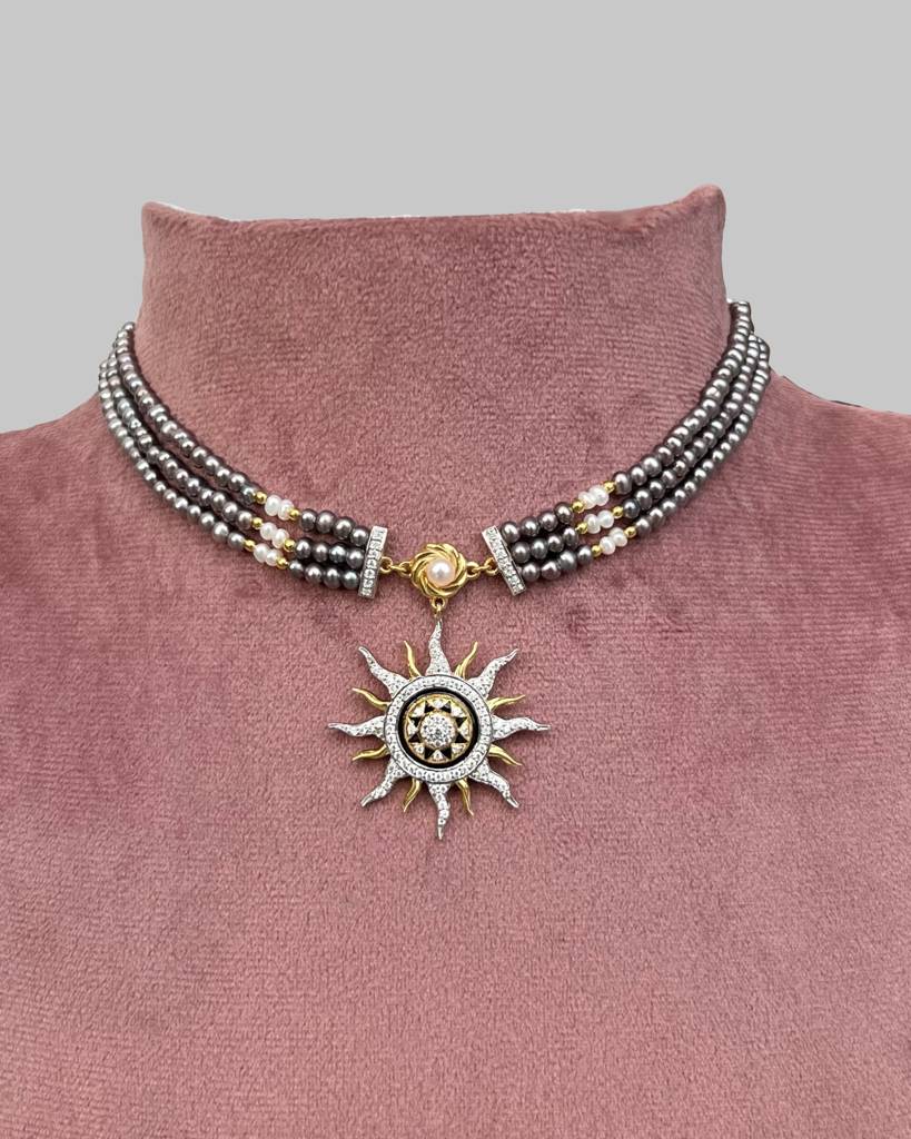 Soleil Pearl Choker Set : RU_NW_18