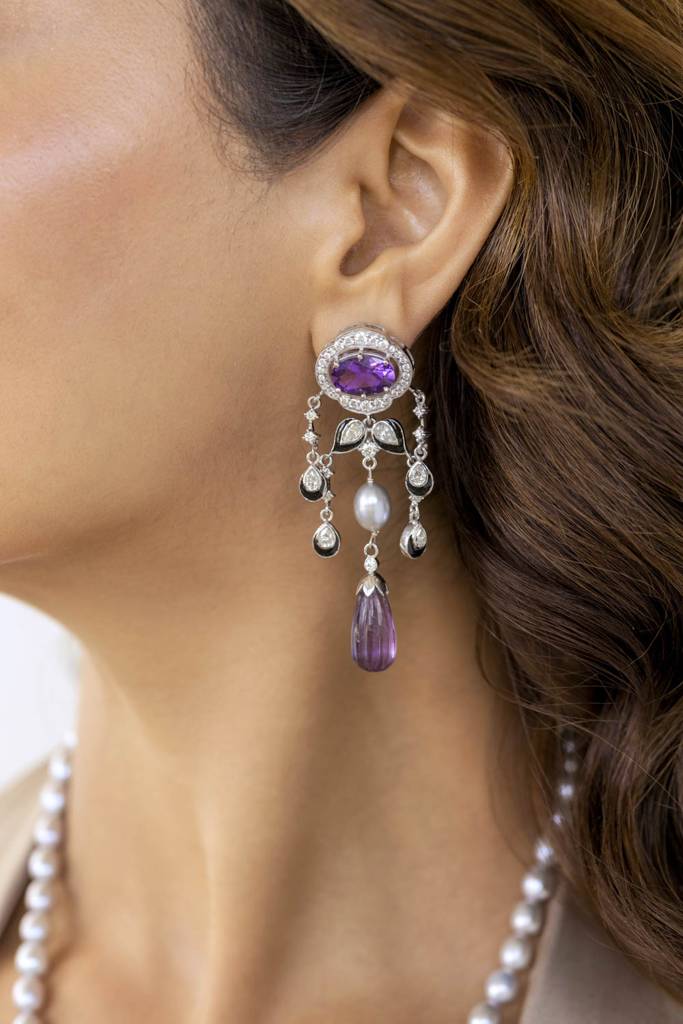 Deco Amethyst Necklace Set : RU_SET_02