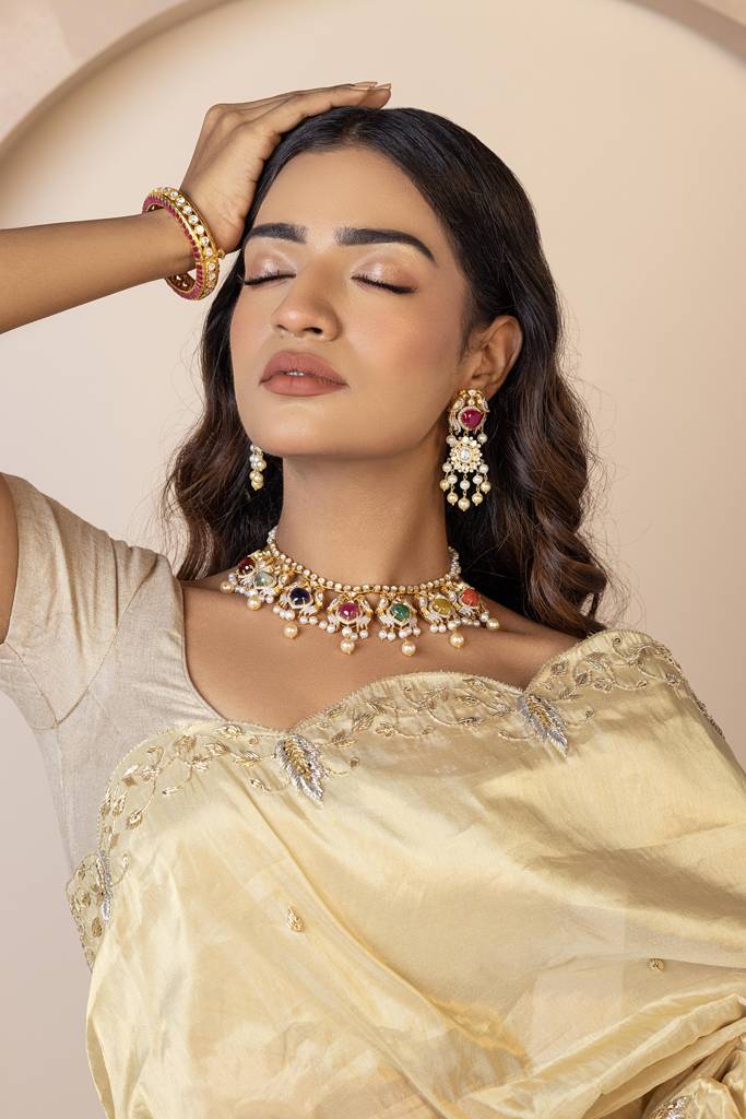 Mayuka Navratna Necklace Set : RU_SET_12