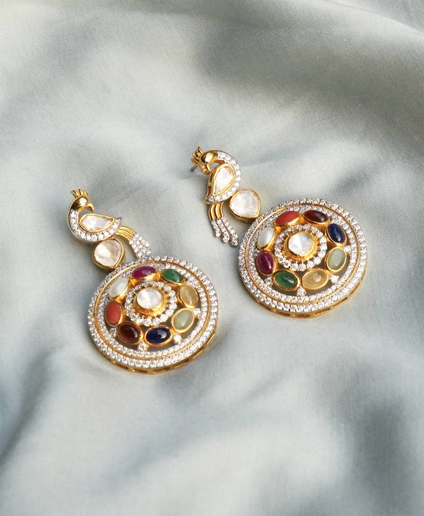 Mayuka Navratna Necklace Set : RU_SET_12