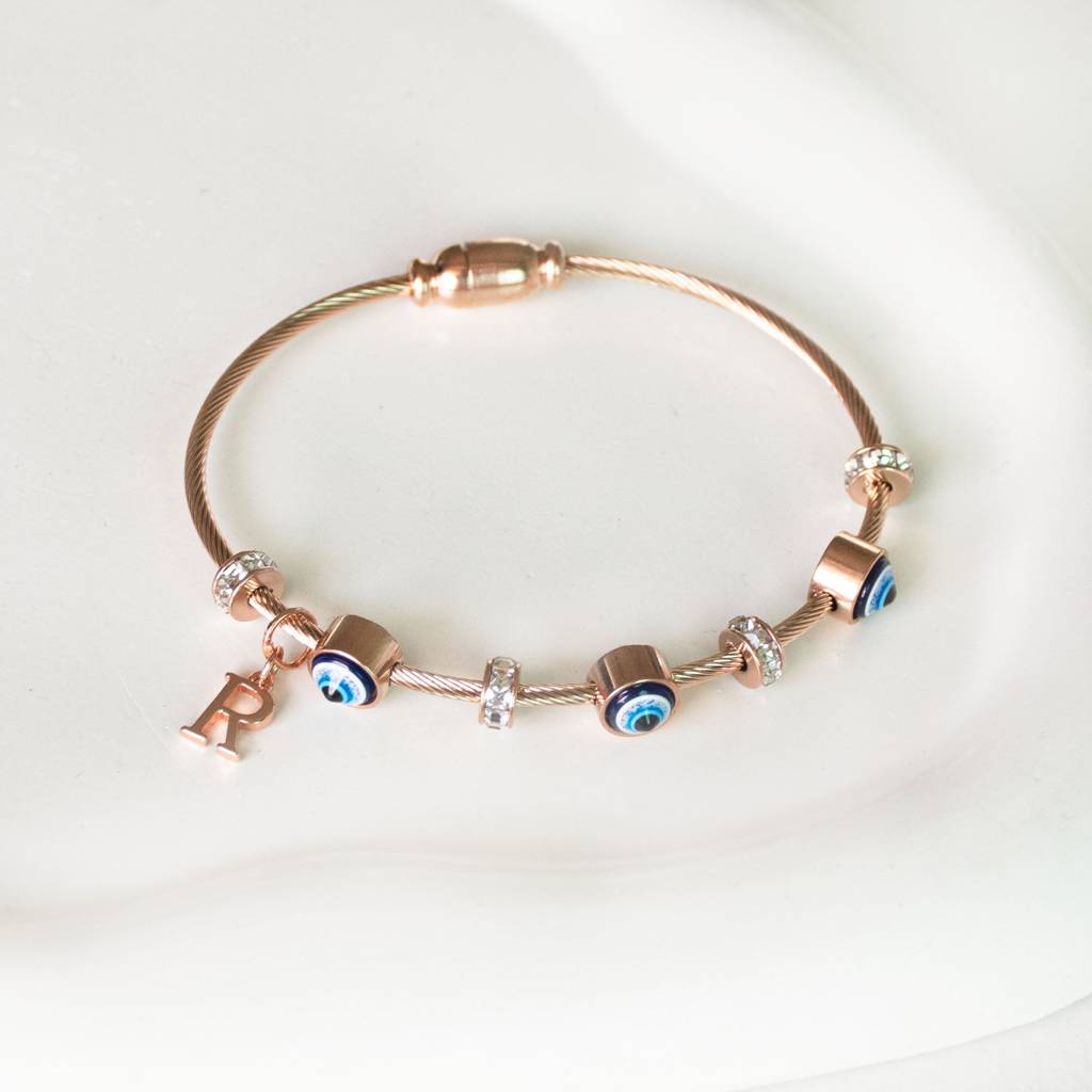 Classic-Evil-Eye-With-Personalized-Initial : BGR267Q