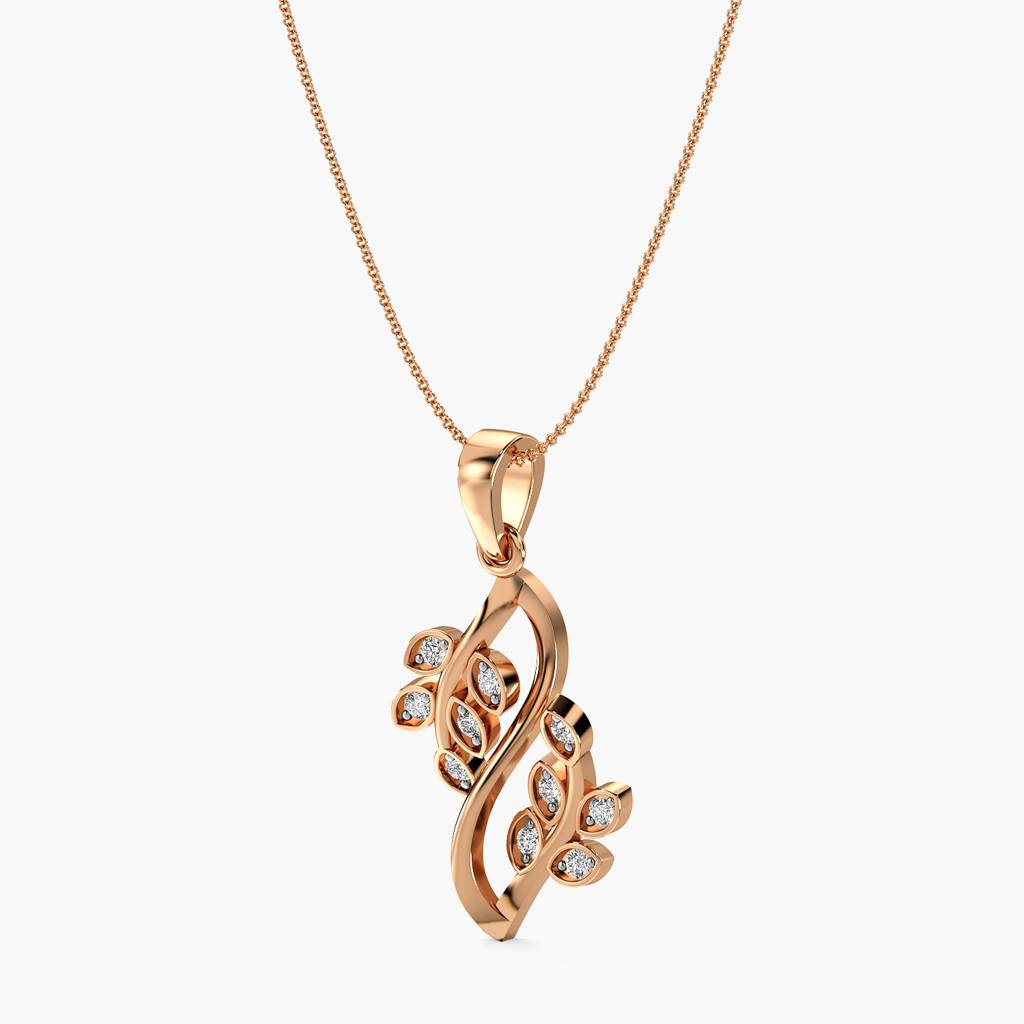 Nature-Inspired Diamond Pendant : AIPO-155