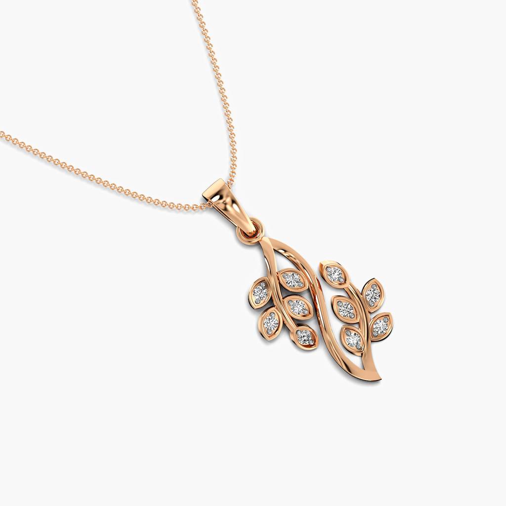 Nature-Inspired Diamond Pendant : AIPO-155