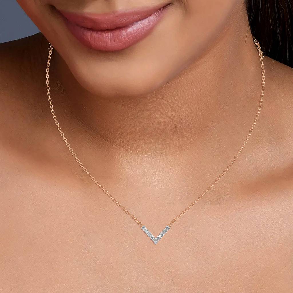 Sleek Angle Pendant(With Chain) : AIPO-175