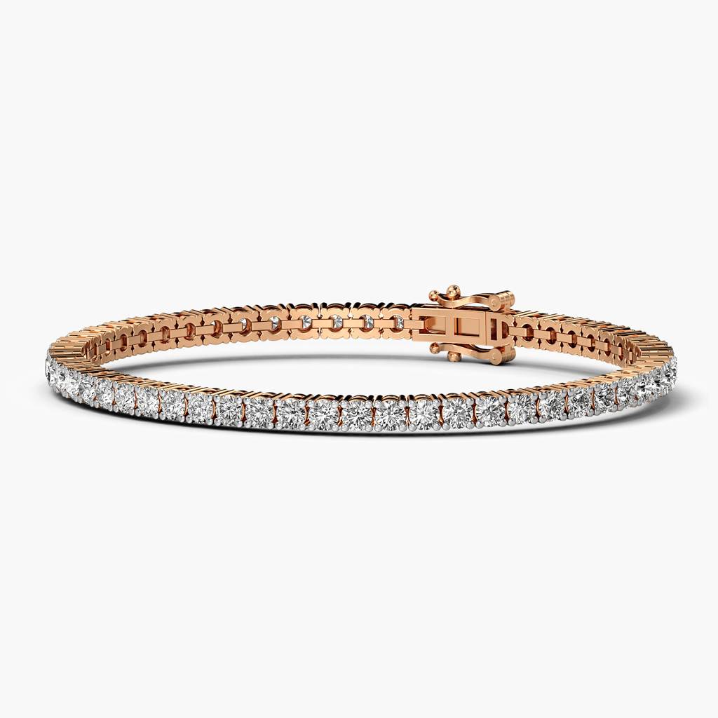 Elegant Gold Tennis Bracelet : NLBR3011