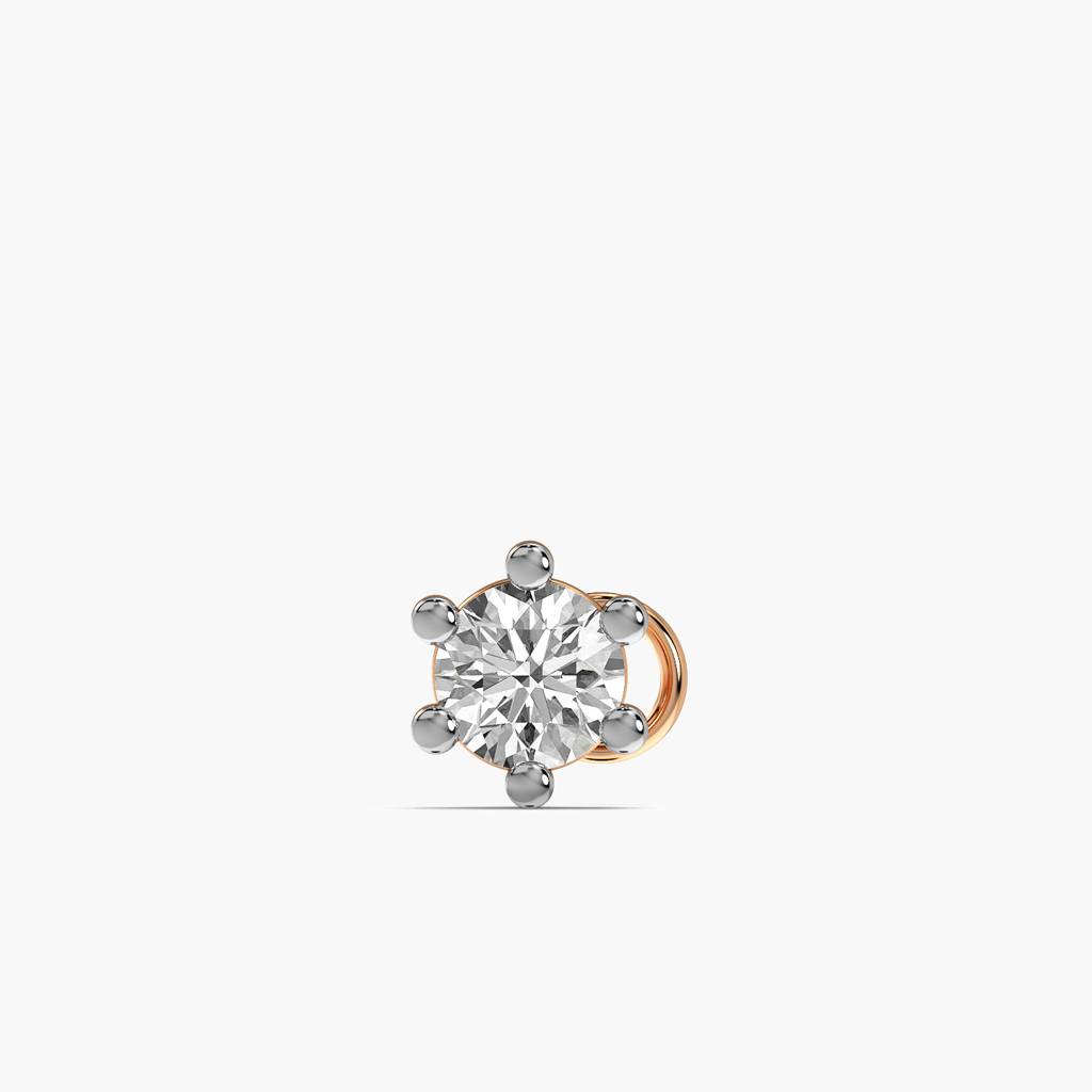 Classic Solitaire Lab-Grown Diamond Nosepin : NOSEPIN-6