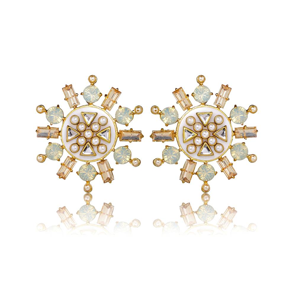 Rubaina Kundan Studs