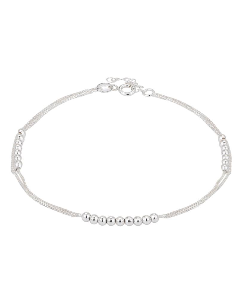 Carlton London Women Set Of 2 925 Sterling Silver Anklets, : S113087A-1