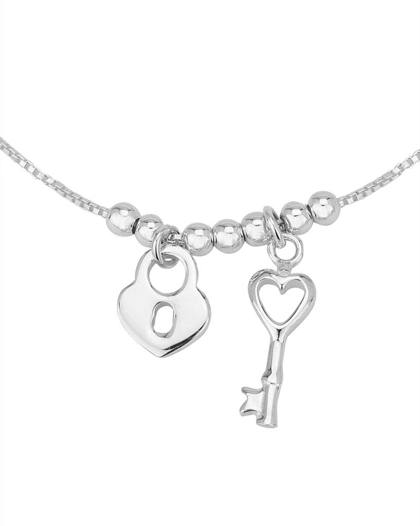 Carlton London 925 Sterling Silver Charm Bracelets : S113105B-15