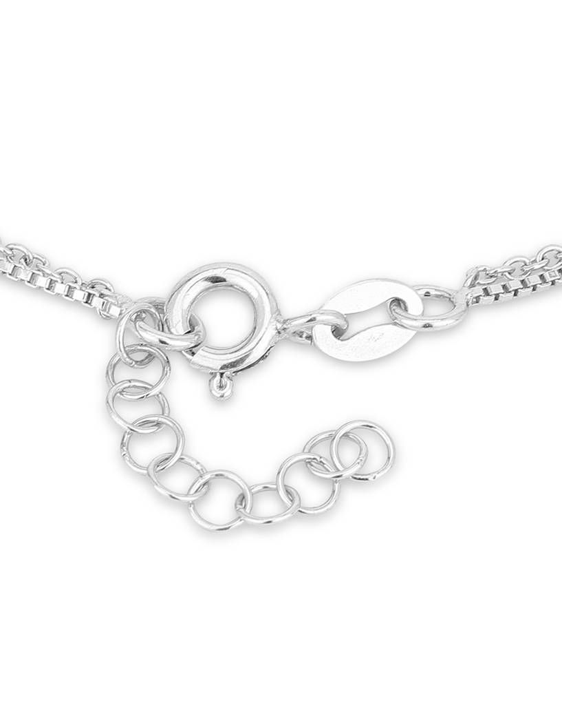 Carlton London Set Of 2 925 Sterling Silver Anklets : S116732A3