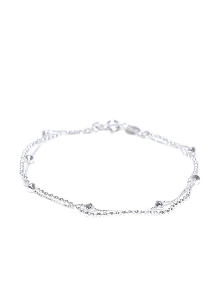 Carlton London 925 Sterling Silver Dual-Strand Bracelet : S118679B-1