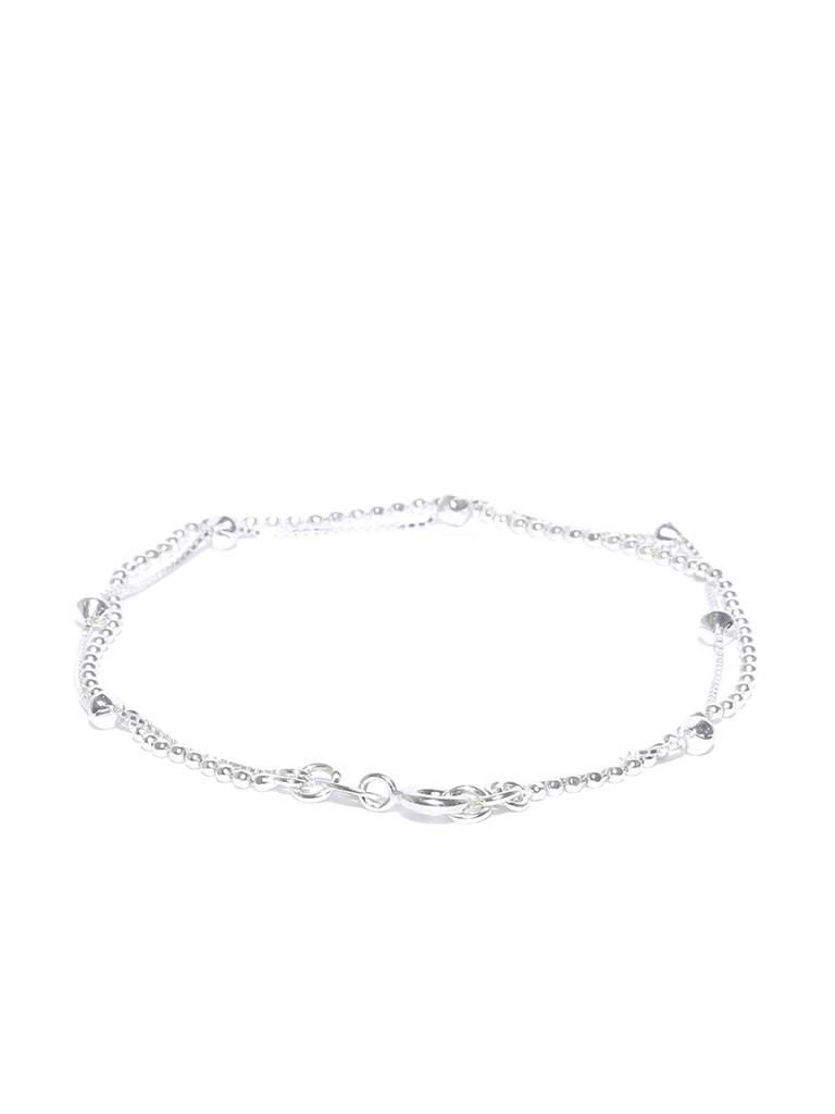 Carlton London 925 Sterling Silver Dual-Strand Bracelet : S118679B-1