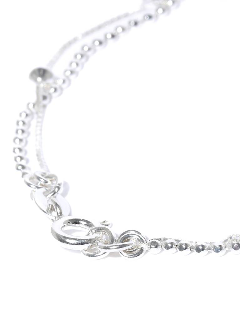 Carlton London 925 Sterling Silver Dual-Strand Bracelet : S118679B-1