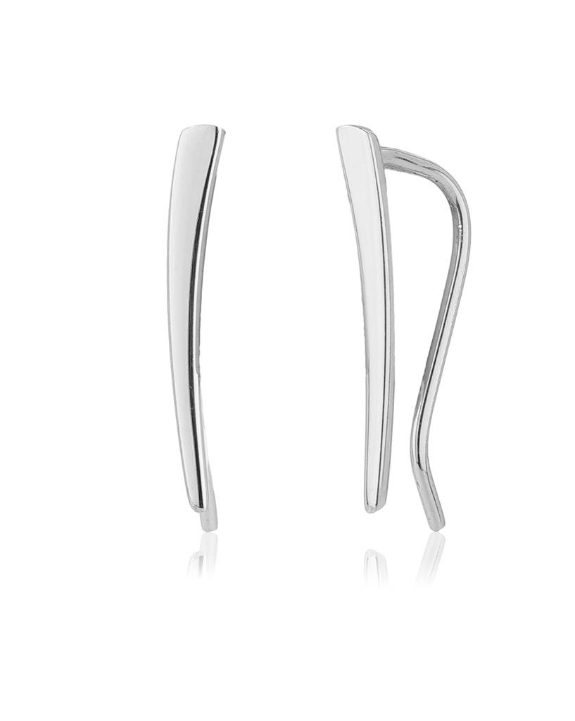 Carlton London 925 Sterling Silver- Rhodium-Plated Contemporary Studs : S125083E-1