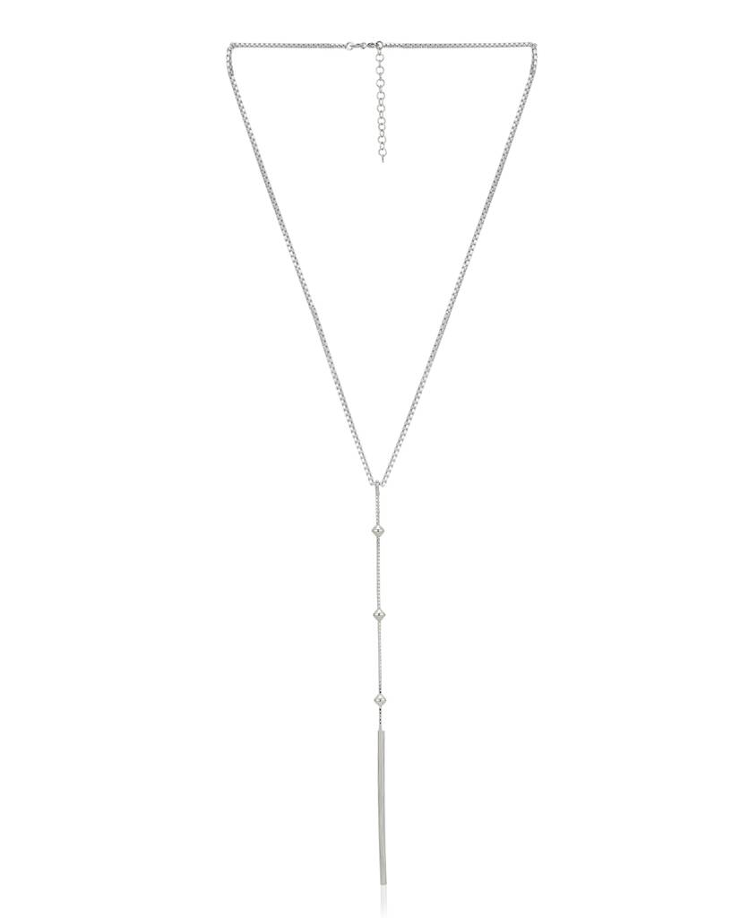 Carlton London 925 Sterling Silver Lariat Necklace : S125326N-1
