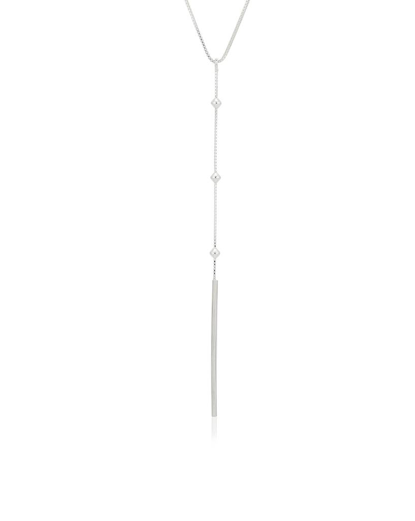 Carlton London 925 Sterling Silver Lariat Necklace : S125326N-1