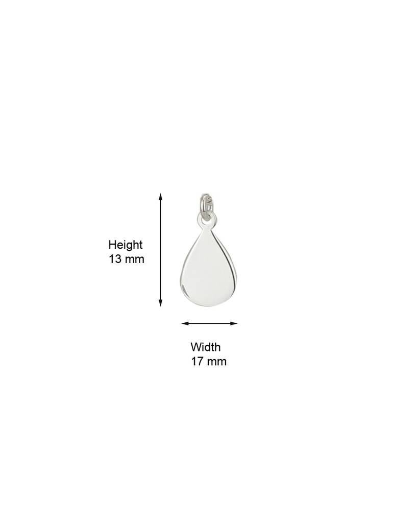 Carlton London 925 Sterling Silver Teardrop-Shaped Jewellery Set With Silver-Plating : S125757NE-1