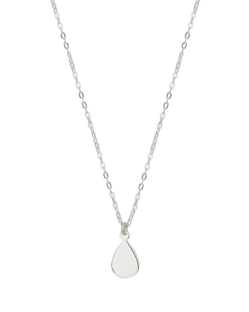 Carlton London 925 Sterling Silver Teardrop-Shaped Jewellery Set With Silver-Plating : S125757NE-1