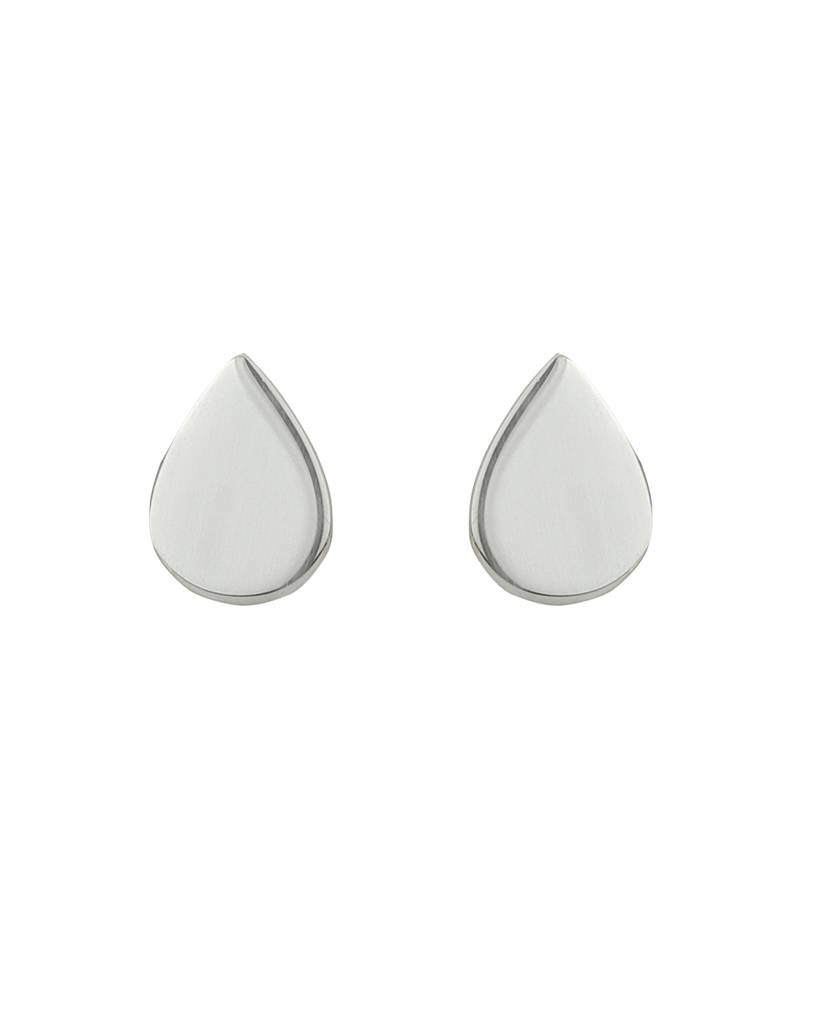 Carlton London 925 Sterling Silver Teardrop-Shaped Jewellery Set With Silver-Plating : S125757NE-1