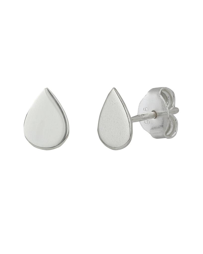 Carlton London 925 Sterling Silver Teardrop-Shaped Jewellery Set With Silver-Plating : S125757NE-1