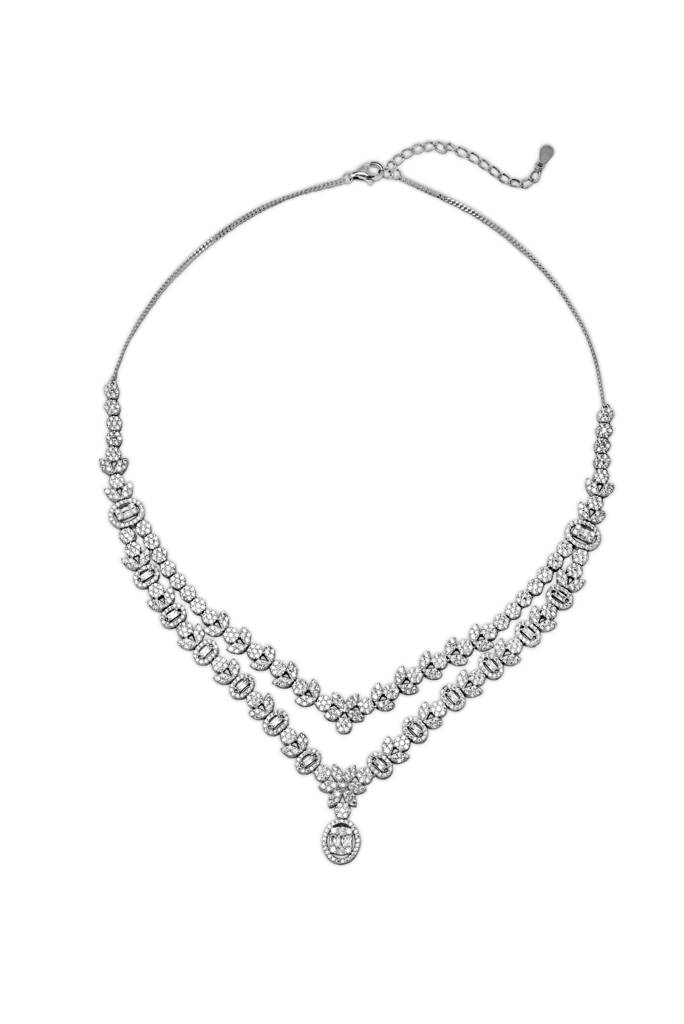Silberry 925 Sterling Silver Majestic Necklace Set : S126