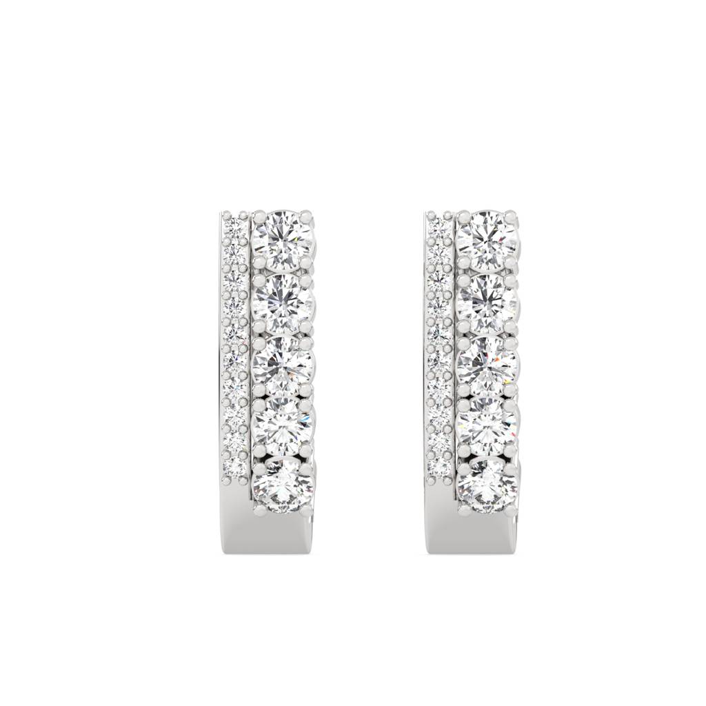 Classic Round Diamond Hoops : SFJ0924ER-045