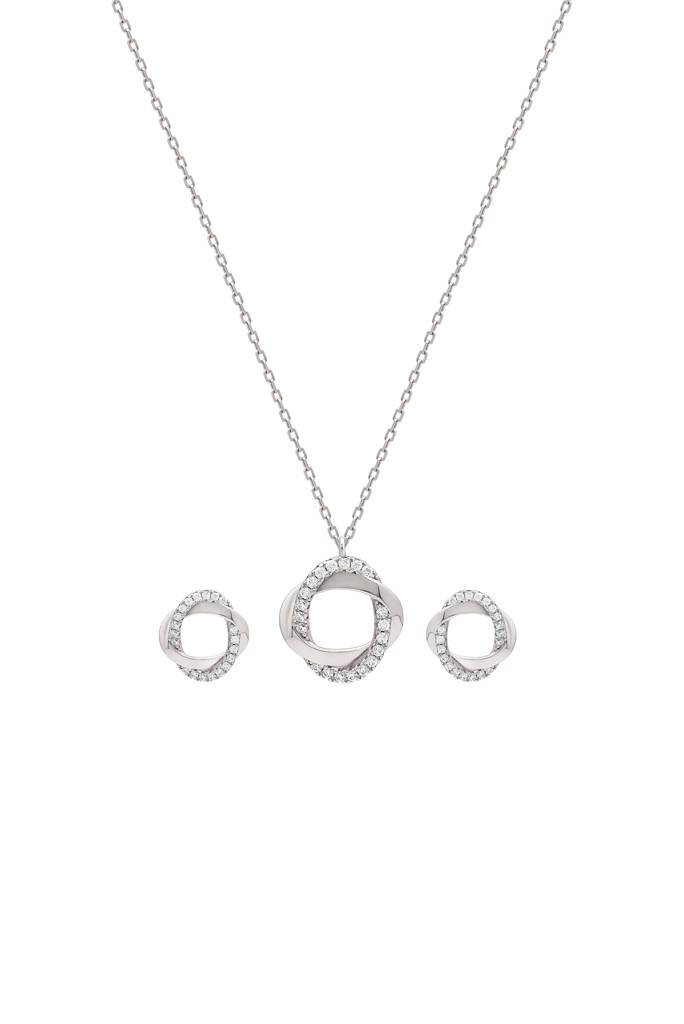 Silberry 925 Sterling Silver Allure Pendant Set : S225