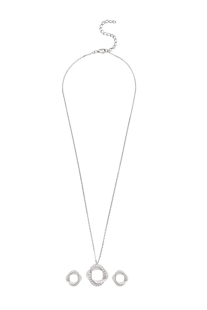 Silberry 925 Sterling Silver Allure Pendant Set : S225