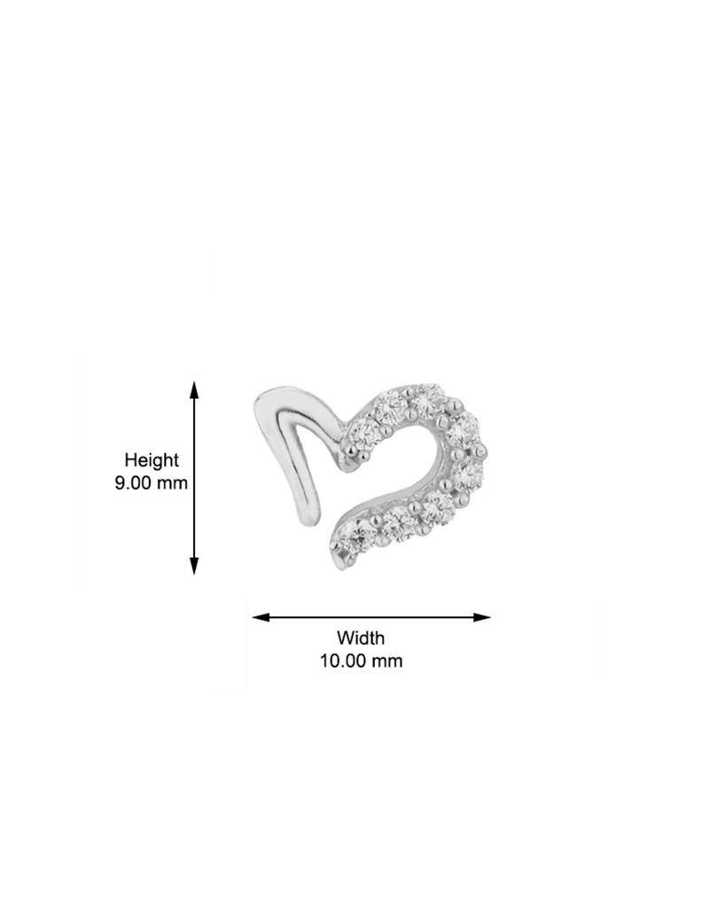 Carlton London 925 Sterling Silver Stone-Studs With Rhodium Plating : S512734E