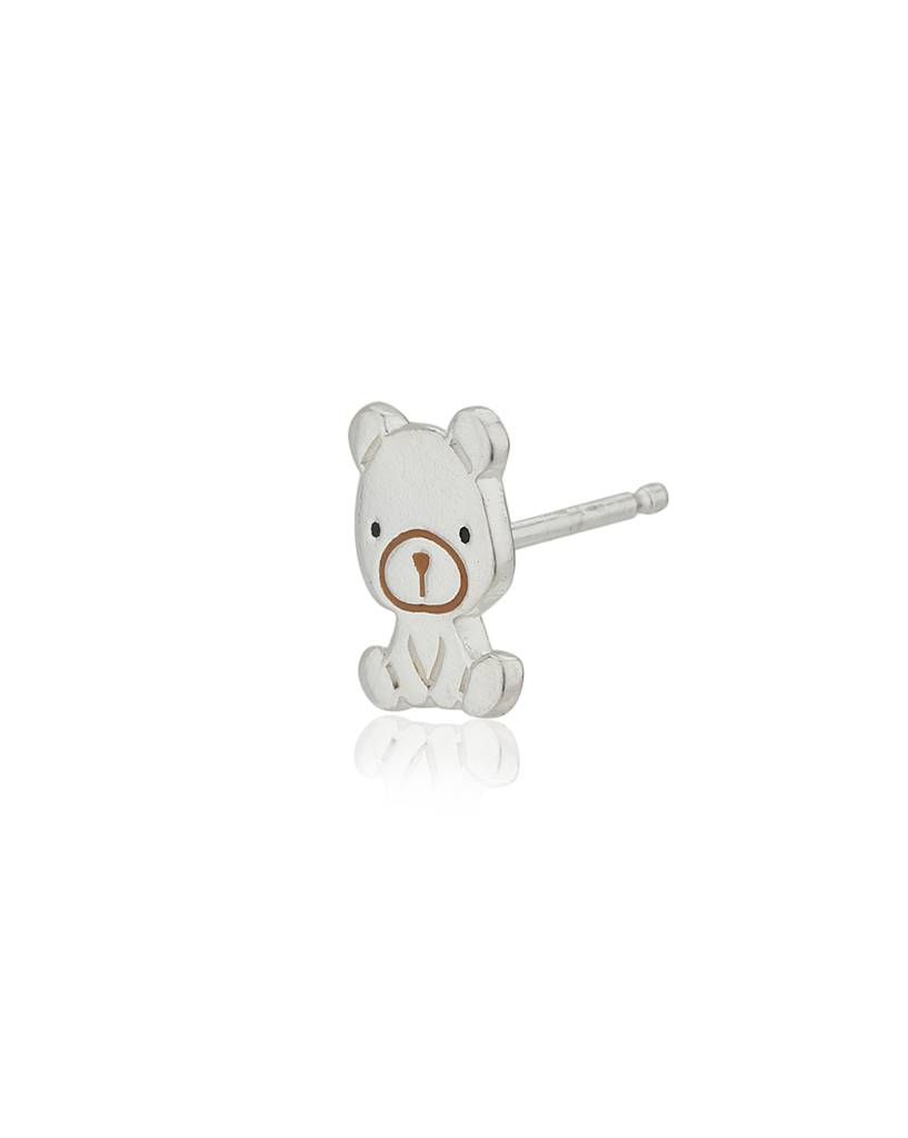 Carlton London 925 Sterling Silver Rhodium-Plated Enamelled Quirky Studs : S550816E