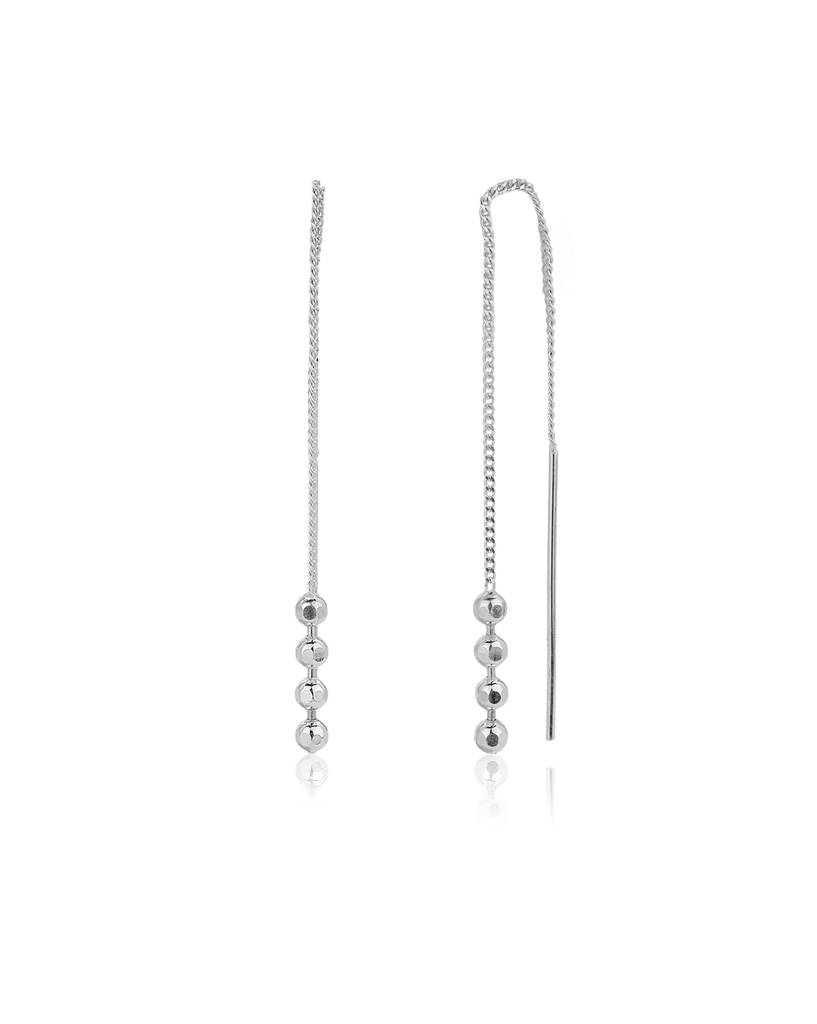 Carlton London 925 Sterling Silver Needle Drop Earrings : S584603E-1