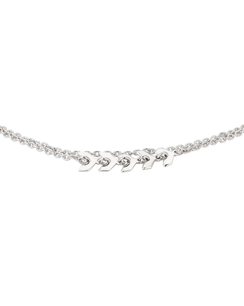 Carlton London 925 Sterling Silver-Silver-Toned Rhodium-Plated Anklet : S630714A