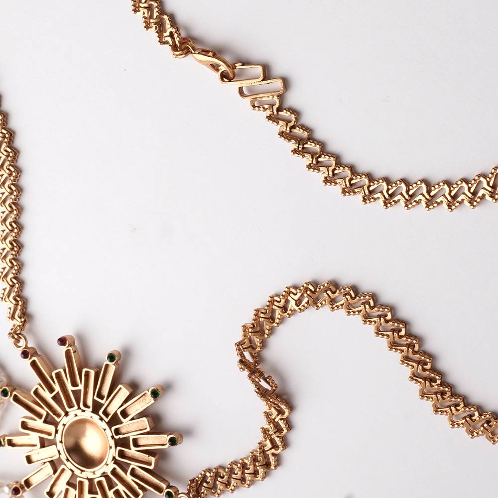 Solar Beam Long Pearl Necklace : S8262