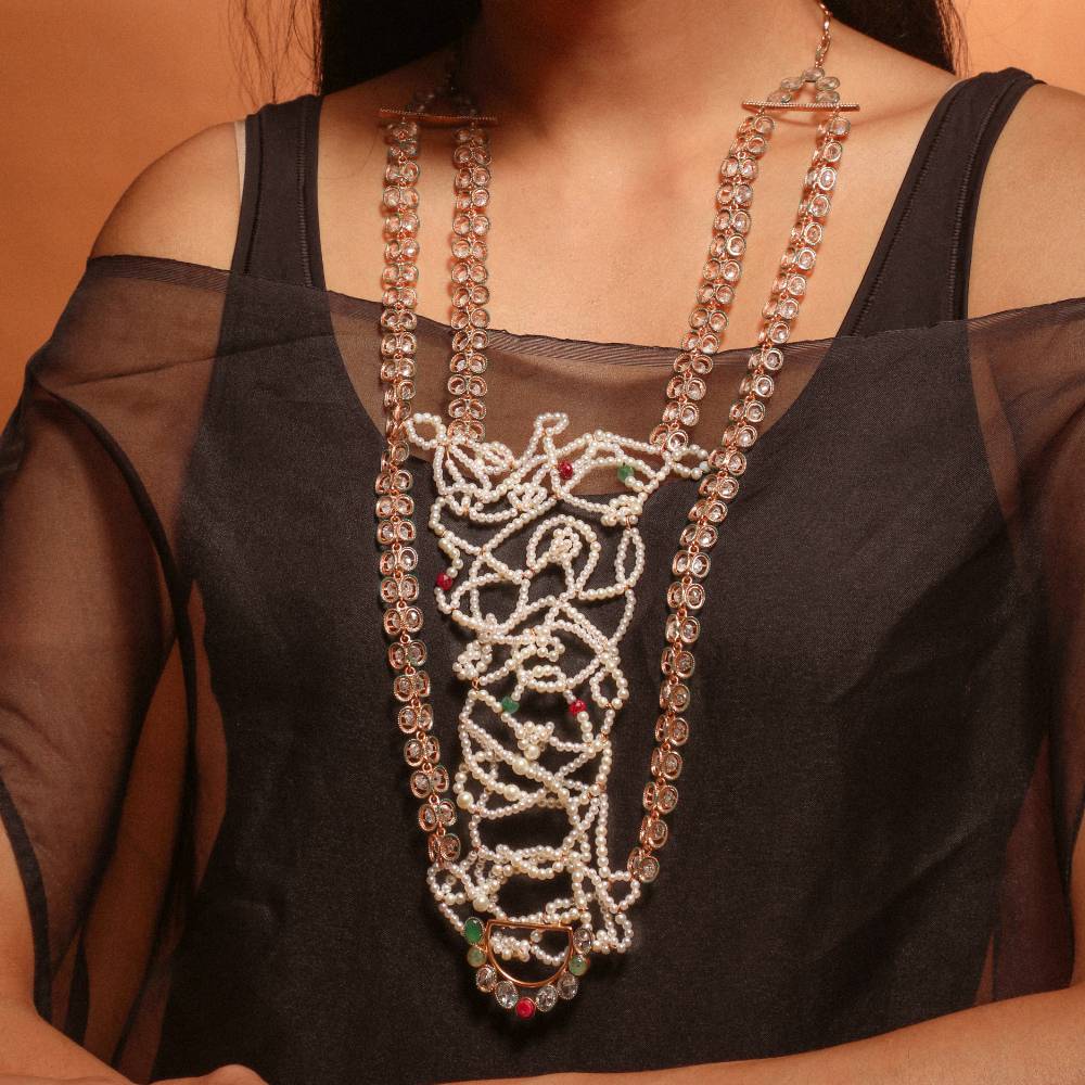 Auric Nexus Gold Plated Neckpiece : S8263