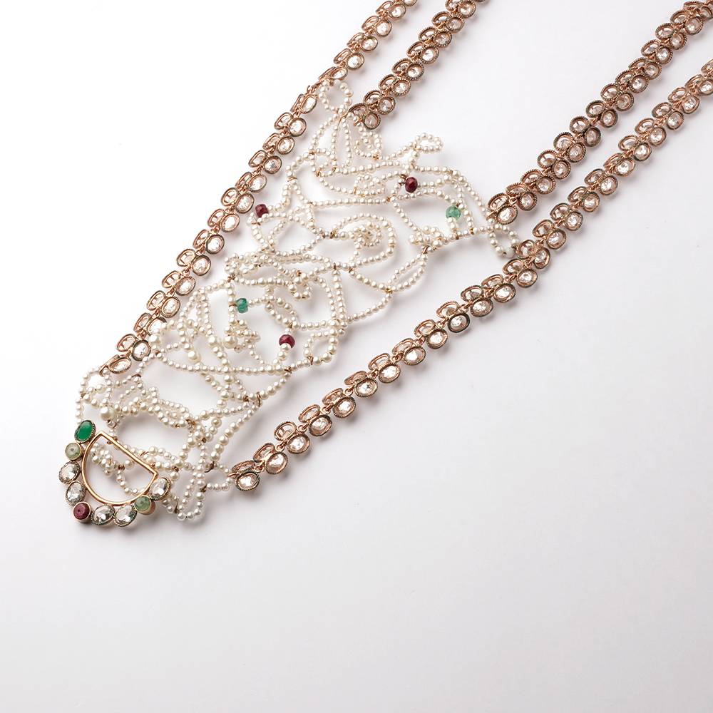 Auric Nexus Gold Plated Neckpiece : S8263