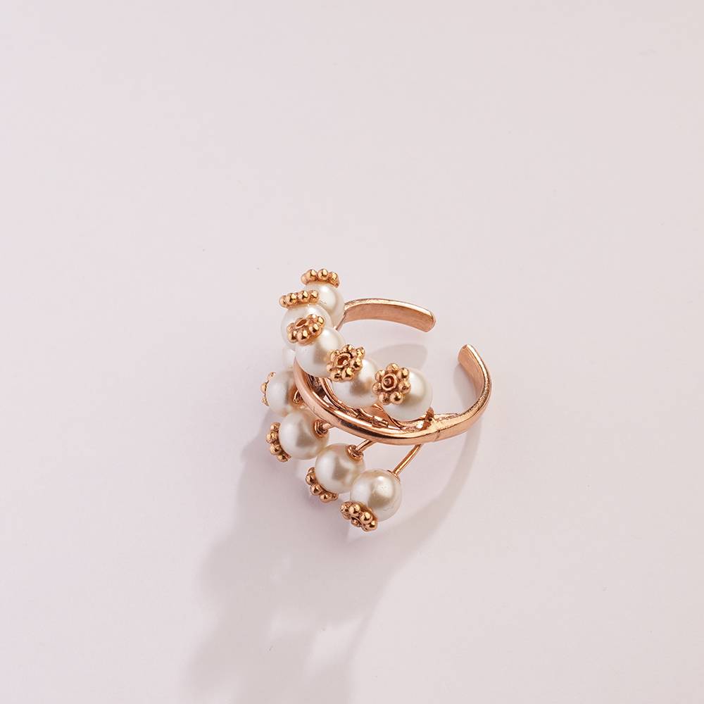 Pearl Ivy Gold Plated Tree Ring : S8668