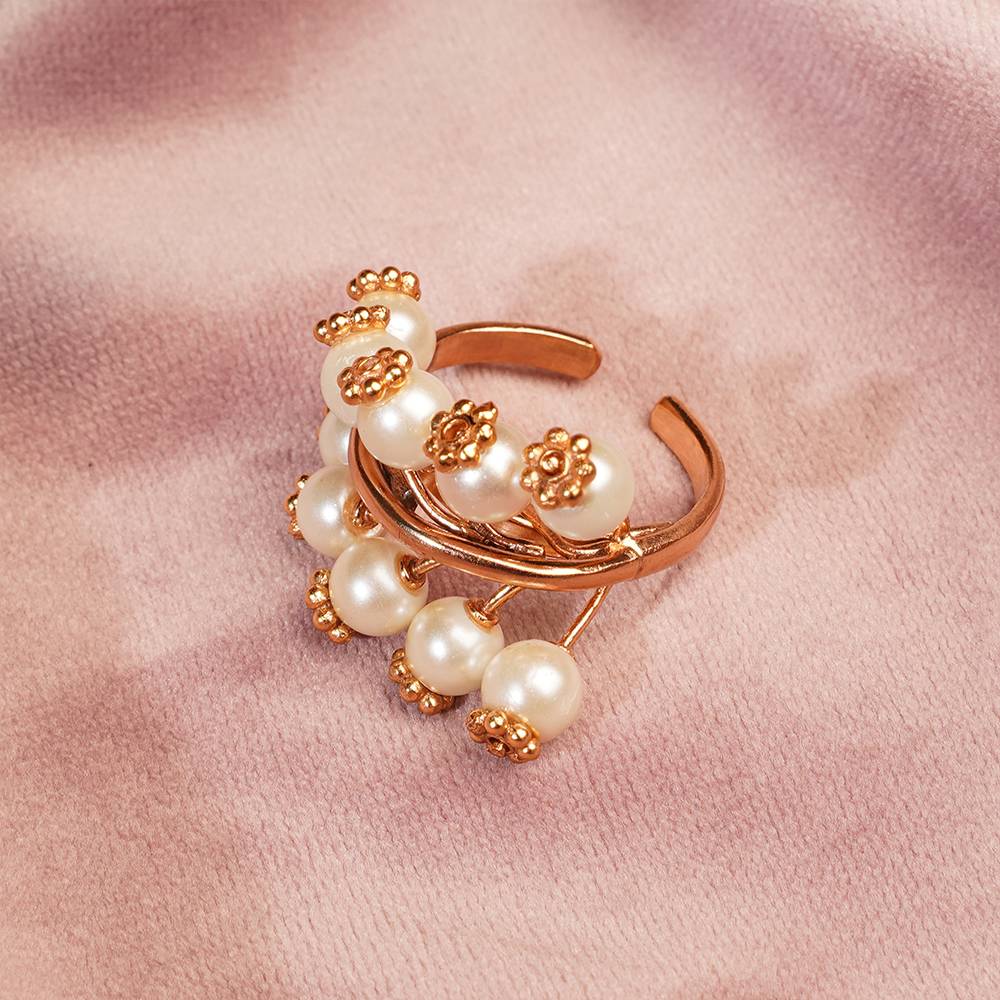 Pearl Ivy Gold Plated Tree Ring : S8668
