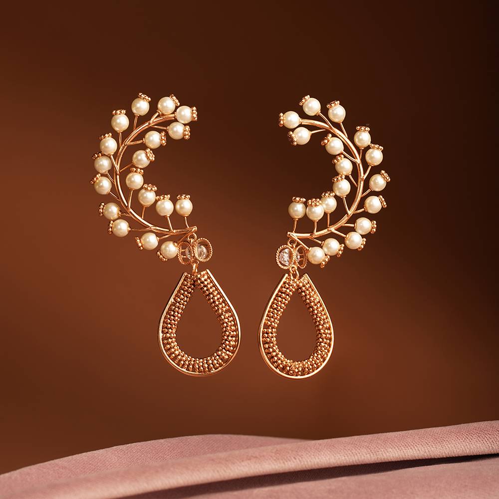 High Noon Pearl Drop Earrings : S8686