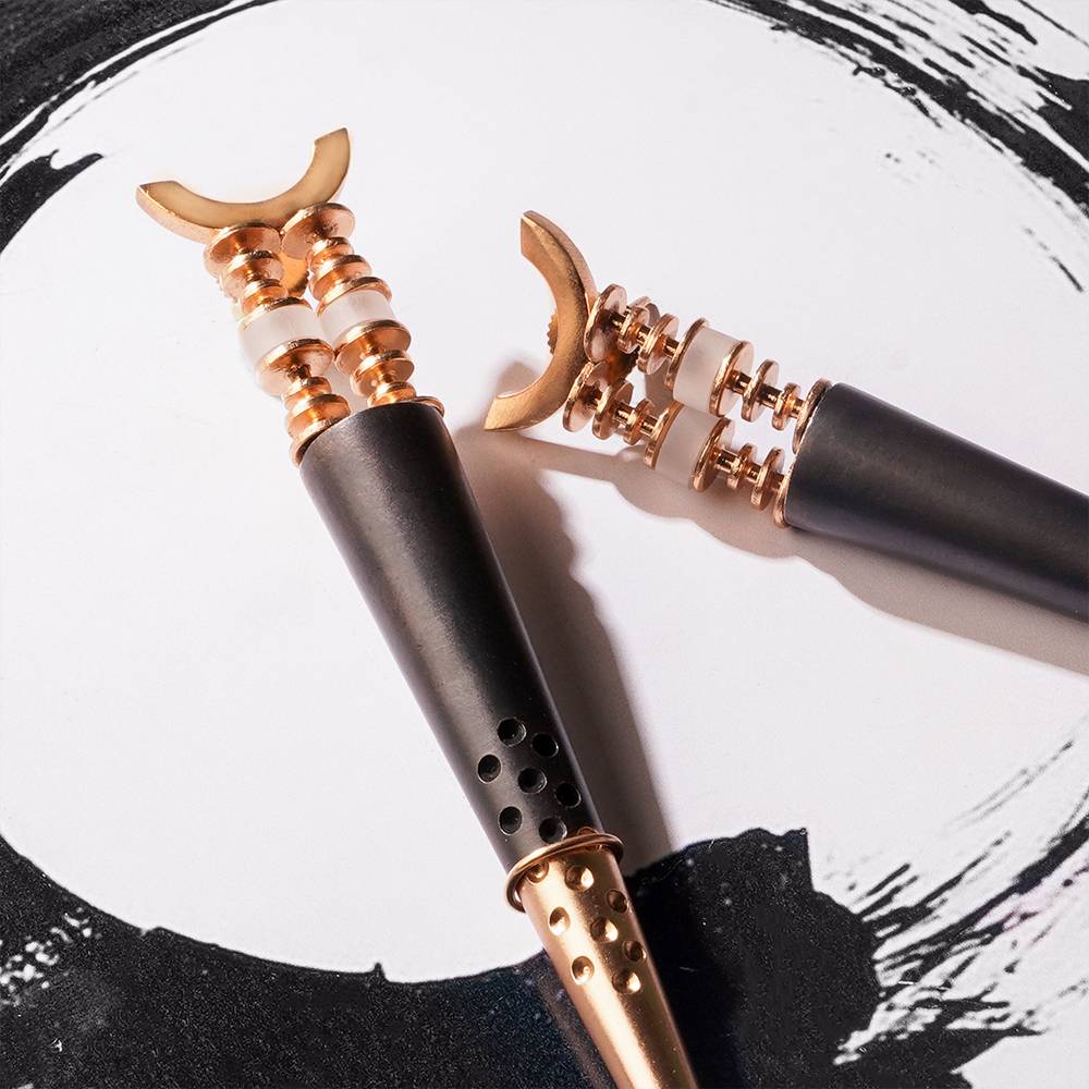 Edge Of Night Gold Plated Spike Earrings : S8708