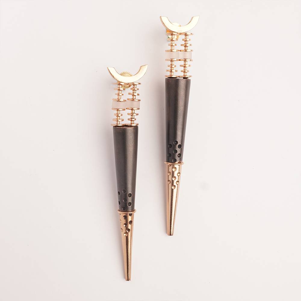 Edge Of Night Gold Plated Spike Earrings : S8708