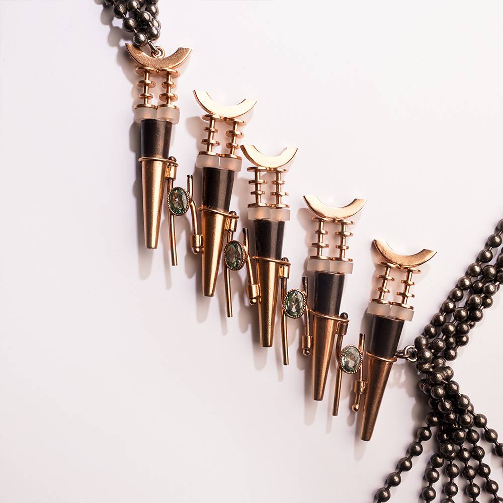 Dark Waltz Oxidized Spike Necklace : S8721