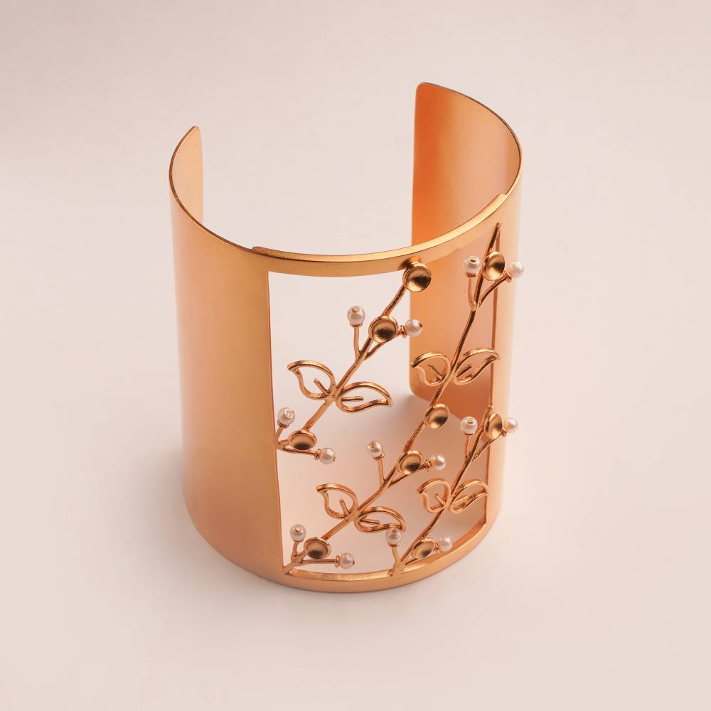Fern Fantasy Gold Plated Cuff : S8751