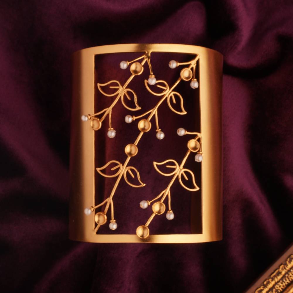 Fern Fantasy Gold Plated Cuff : S8751